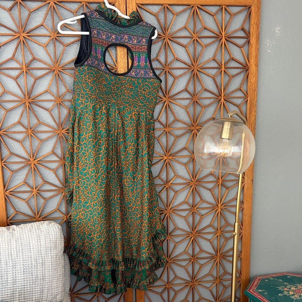 Colorful Sleeveless festival rave Burning Man Ruffle Details outfit - Picture 6 of 6